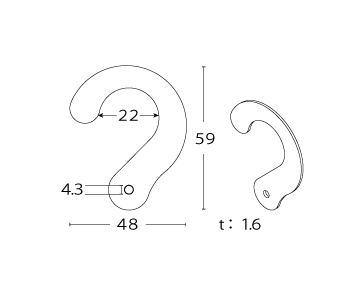 ハトメフック小